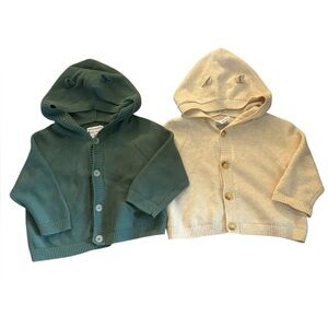 Amazon Essentials EUC Two Baby Girl Sweaters